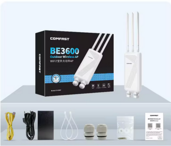 COMFAST CF-EW85 3600Mbps WiFi7 haute puissance double bande 2.4Ghz&5GHz WiFi Couverture Extenseur Point d'accès extérieur - Image 2